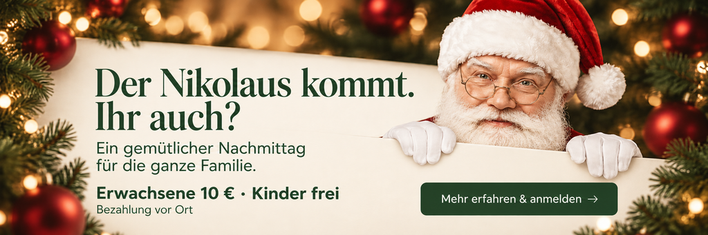 Der Nikolaus kommt. Ihr auch? Ein gemütlicher Nachmittag für die ganze Familie.